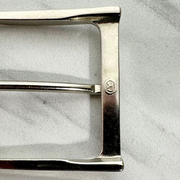 Vintage Silver Tone Simple Basic Belt Buckle - Picture 7 of 8